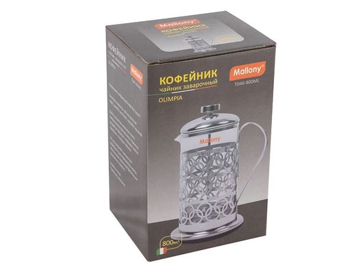 Френч-пресс MALLONY 950092 T046-800ML 800мл